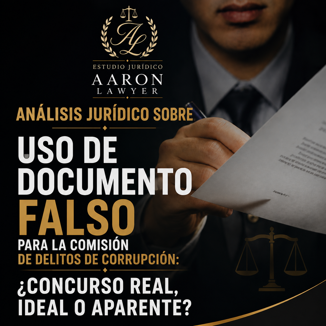 Analisis Juridico sobre el uso de documento falso para la comisión de delitos de corrupción: ¿concurso real, ideal o aparente?