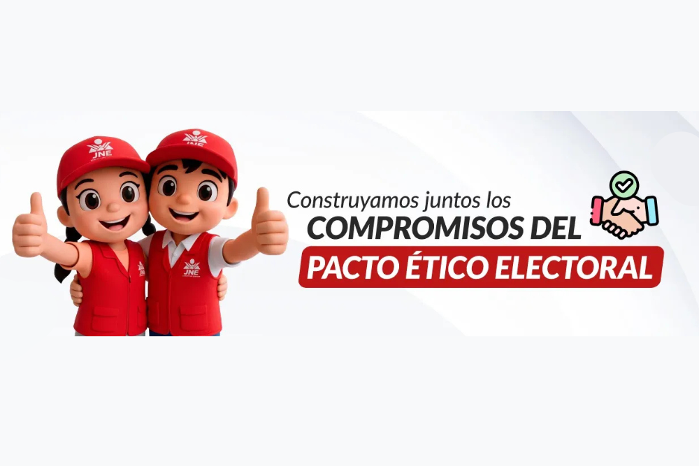 JNE amplía plazo para que ciudadanos presenten propuestas al Pacto Ético Electoral de las Elecciones Regionales y Municipales 2026