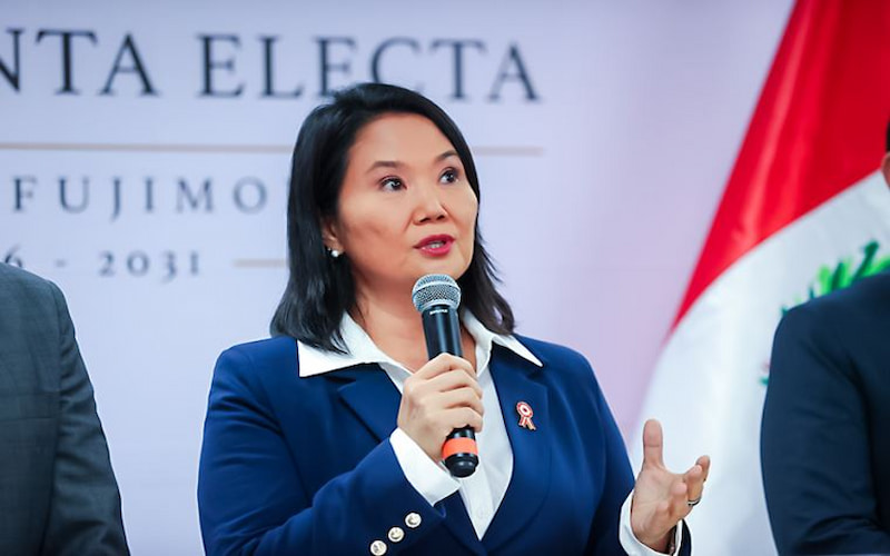 Keiko Fujimori recibe hoy sus credenciales como presidenta electa del Perú