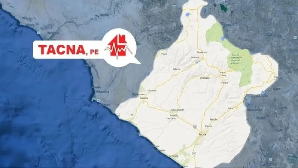 Tacna: sismo de magnitud 4.1 se registró esta mañana, según el IGP