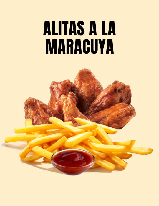 Alitas a la maracuya