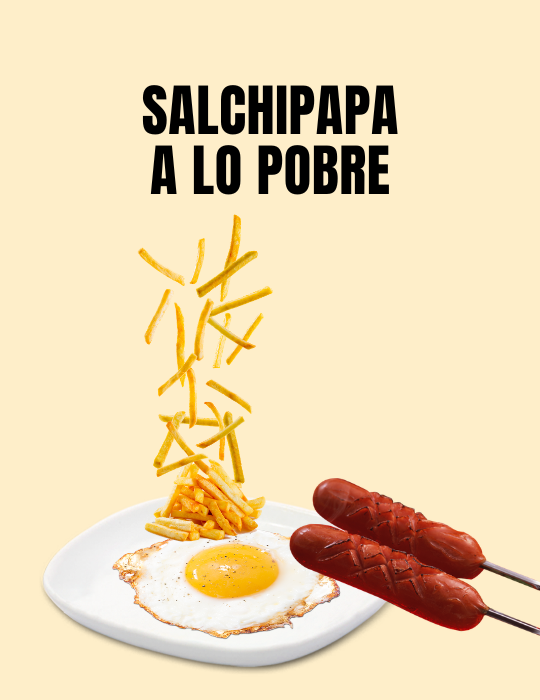 Salchipapa a lo Pobre